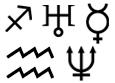 Sagittarius, Uranus, Aquarius, Mercury, Neptune