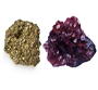 Pyrite, Garnet