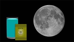 moon, water